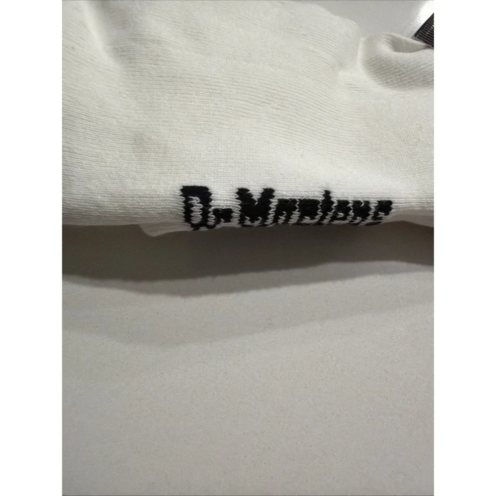 Dr Martens AD044100 White Bow Crew Socks Cotton Blend S/M NWT